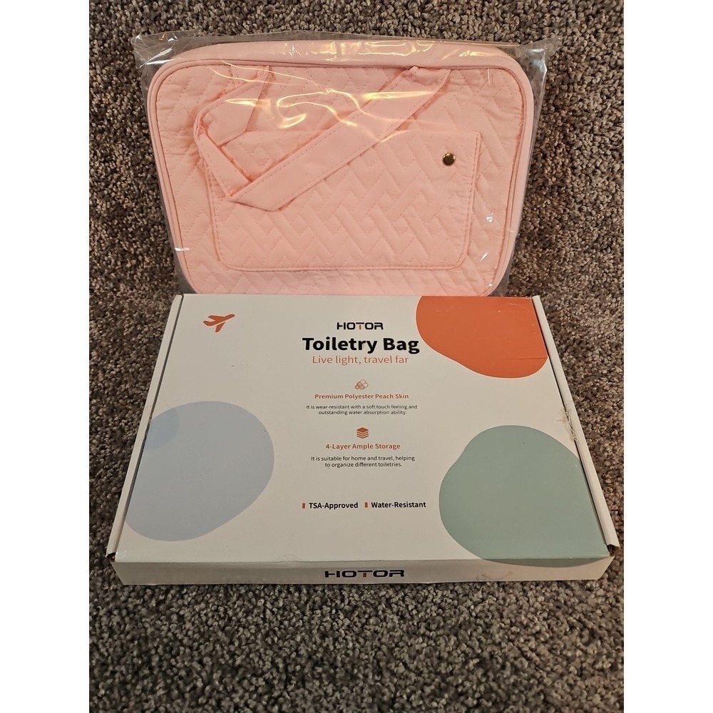 Hotor Toiletry Travel Bag. Pink